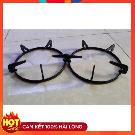 Combo 2 Kiềng Kính Bếp Gas Cao Cấp Đường Kính 18.5cm, Kiềng Bếp Gas Dương Mặt Kính Giá Rẻ