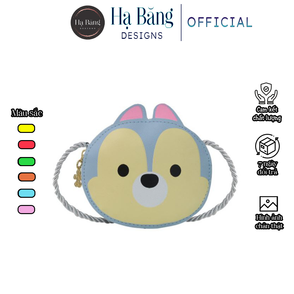 Túi đeo chéo mini cho bé trai bé gái Hạ Băng Designs, túi xách mini trẻ em đựng tiền điện thoại - Shiba