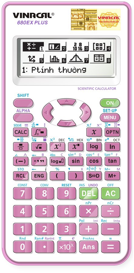 [HCM]Máy Tính Vinacal 680EX Plus Chính Hãng
