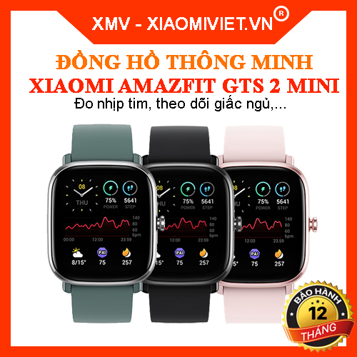 Đồng hồ thông minh Xiaomi Amazfit GTS 2 mini - Hàng chính hãng - Bảo hành 12 tháng