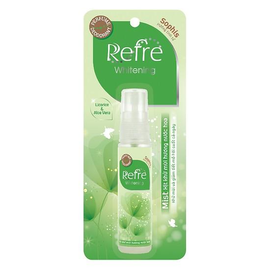 Xịt khử mùi hương nước hoa Mentholatum Refre 30ml (Lục tinh tế)
