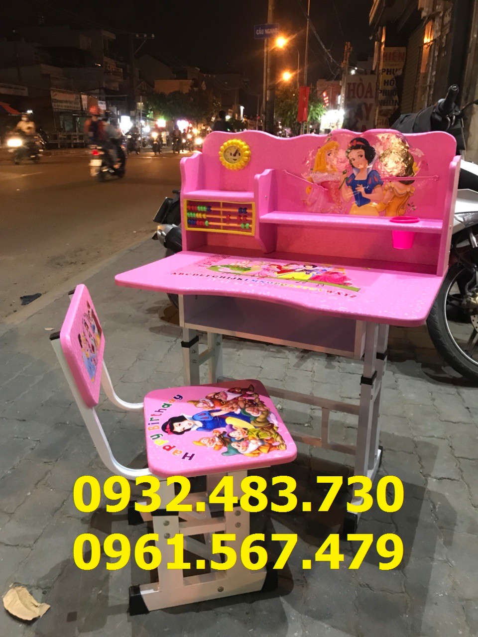 Bàn học sinh - bàn ghế học sinh - BLR-hồng