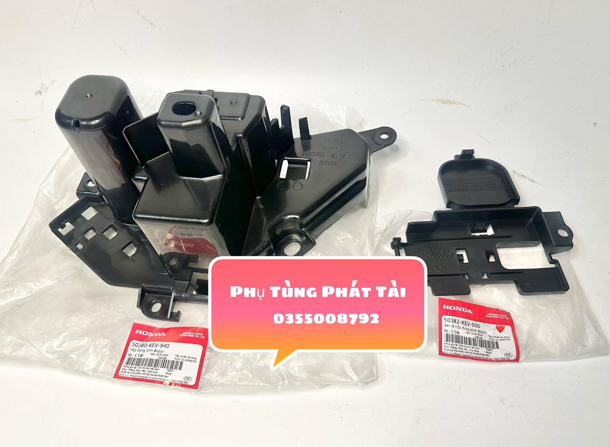 Bình Phạm Hộp Đựng Bình Ăc Quy Wave Nhỏ - Wave ZX Chính Hãng Honda