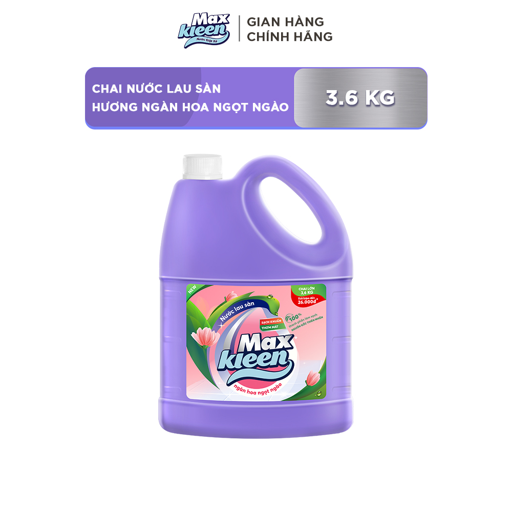 Chai Nước Lau Sàn MaxKleen 3.6kg