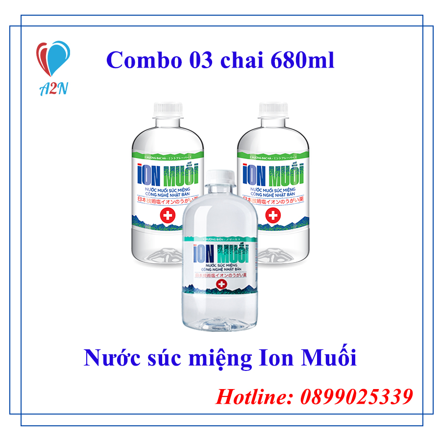 Nước súc miệng ion muối fujiwa 680ml