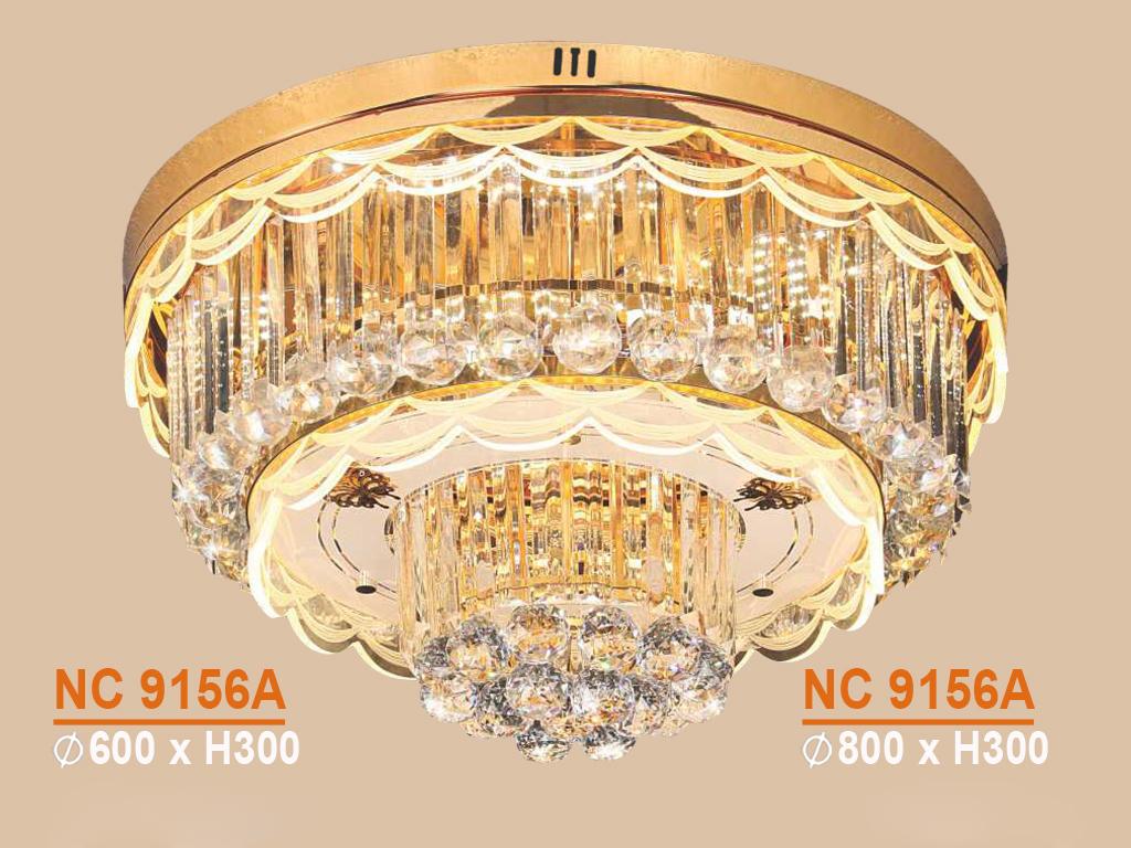 Đèn mâm ốp trần - pha lê trang trí vkt-nc-9156a