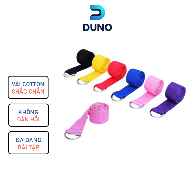 Dây tập yoga cotton duno 1.8m x 3.8cm
