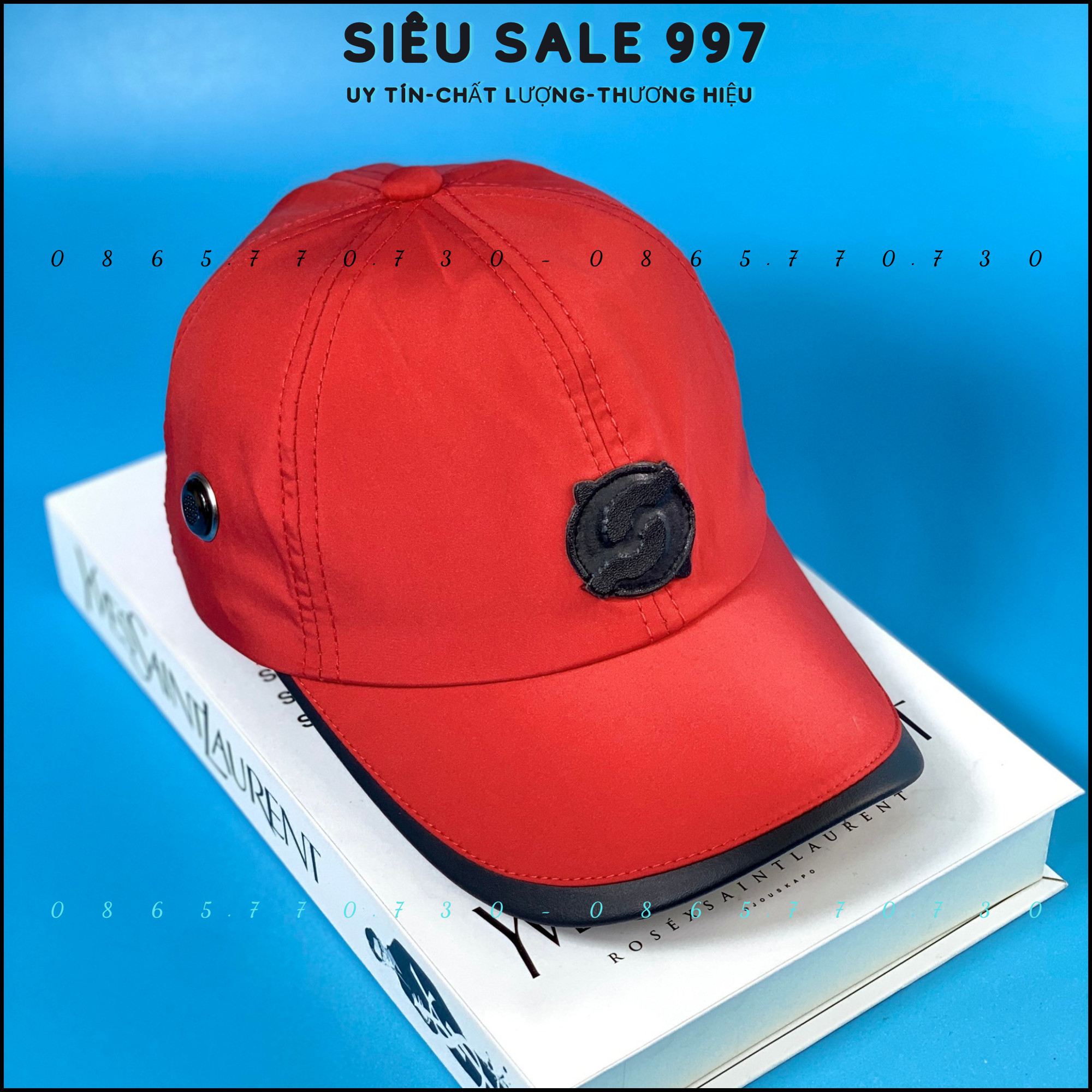 MŨ LƯỠI TRAI CHẤT DÙ VẢI 2 LỚP LOGO DA CỰC ĐẸP THỜI TRANG NAM VÀ NỮ