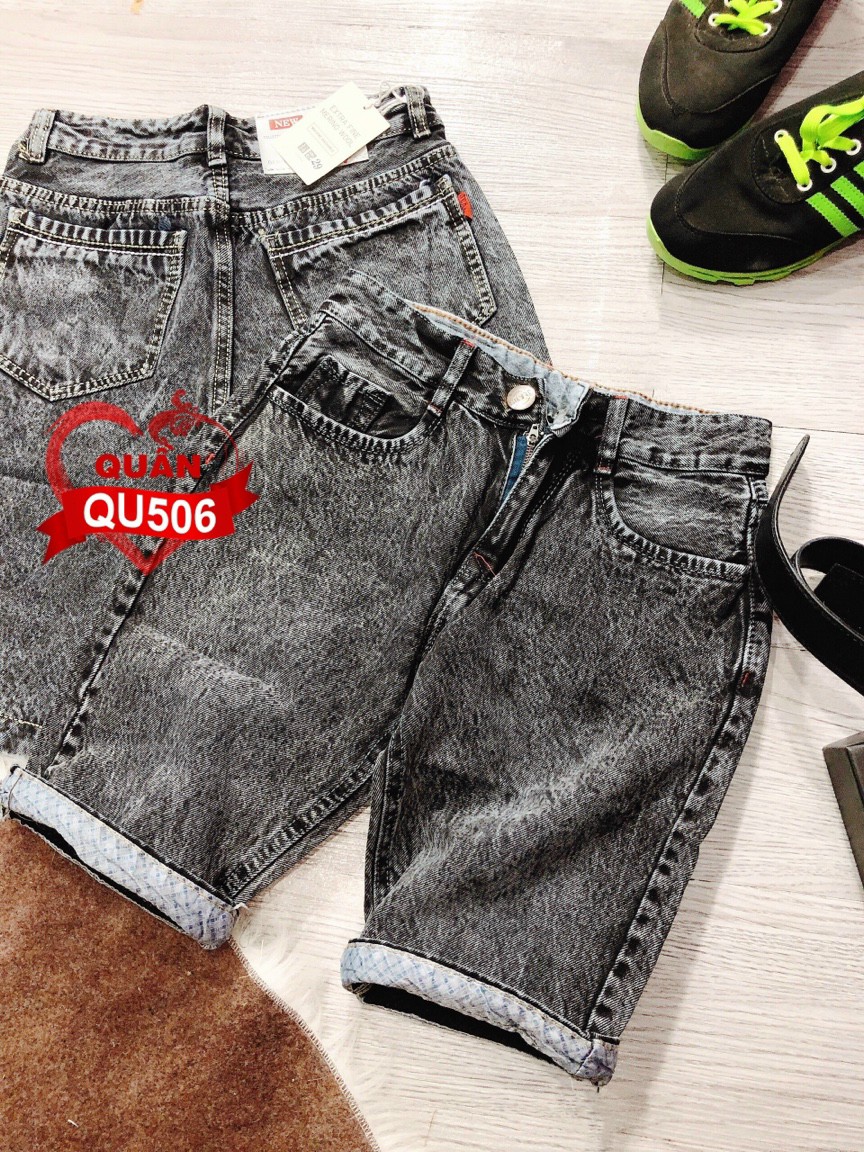 Quần short jean nam chất bò ngắn cao cấp