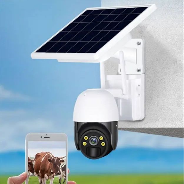 Camera Năng Lượng Mặt Trời Kết Nối 4G LTE, Hình Ảnh FULLHD 4MP, Camera Xoay 360 Độ, Đàm Thoại 2 Chiều, Có Đèn Ban Đêm, Camera Phát Hiện Chuyển Động, Chống Bụi Chống Nước IP67, Camera Giám Sát 360° Năng Lượng Mặt Trời Không Dây IP Dùng Esee clound (iOS/And
