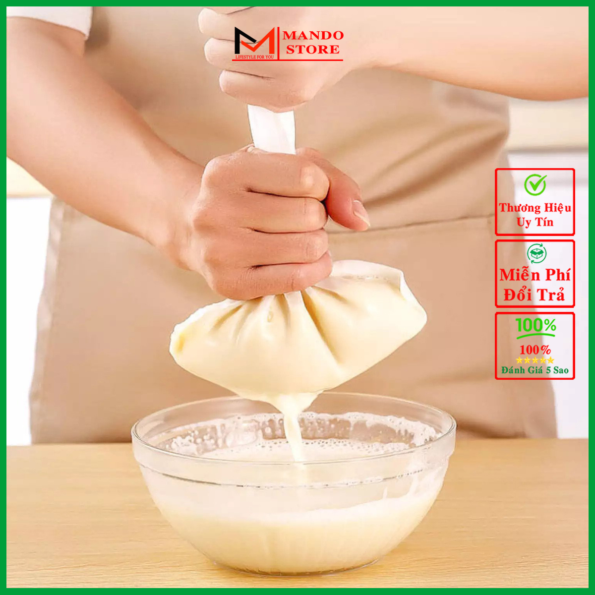 Túi Lọc Sữa Đậu Nành Cỡ To, Túi Lọc Sữa Hạt Cao Cấp, Túi Lọc Trà, Lọc Sinh Tố Túi Lọc Gia Vị Chuyên Dụng