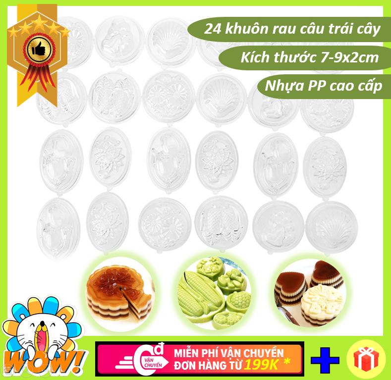 [HCM]Combo 24 khuôn rau câu trái cây ngộ nghĩnh