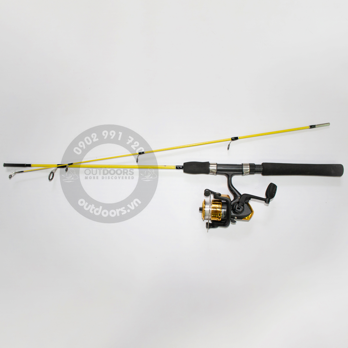 Combo bộ cần câu cá sky hawk 1m2/1m35/1m5/1m65/1m8 + máy tôm ak 200