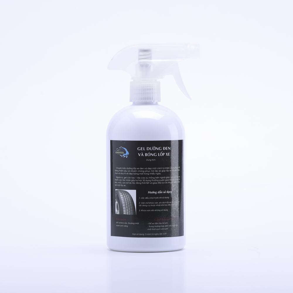 Dưỡng và làm bóng lốp xe ô tô - xe máy CHONXE 500ML + tặng kèm cọ quét