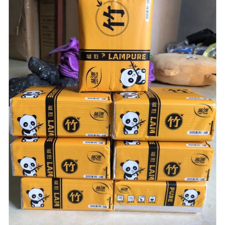 Combo 10 gói giấy ăn gấu trúc lampure, cam kết sản phẩm đúng mô tả, chất lượng đảm bảo an toàn đến sức khỏe người sử dụng