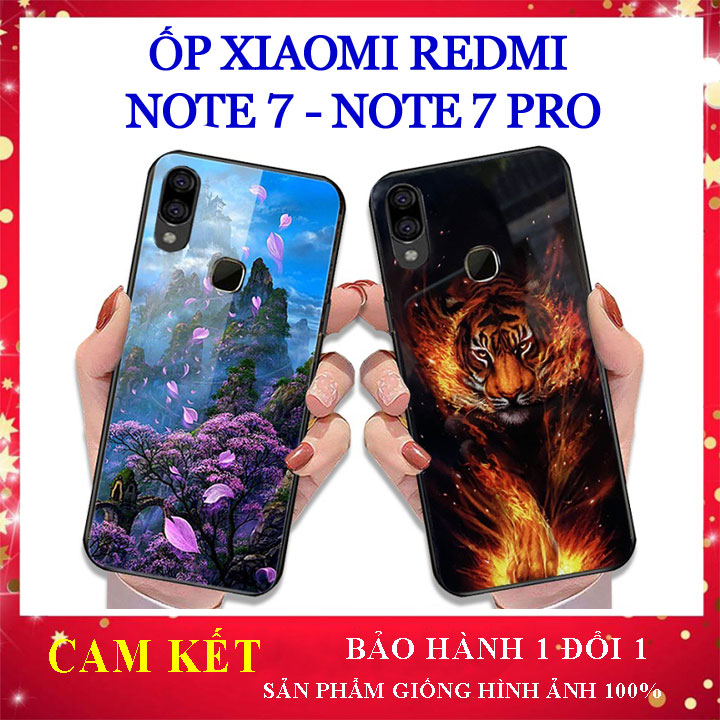 Ốp Lưng Xiaomi Redmi Note 7 - Note 7Pro , case vỏ điện thoại xiaomi note 7 mặt kính cường lực chống trầy xước, op dien thoai xiaomi note7 aha case
