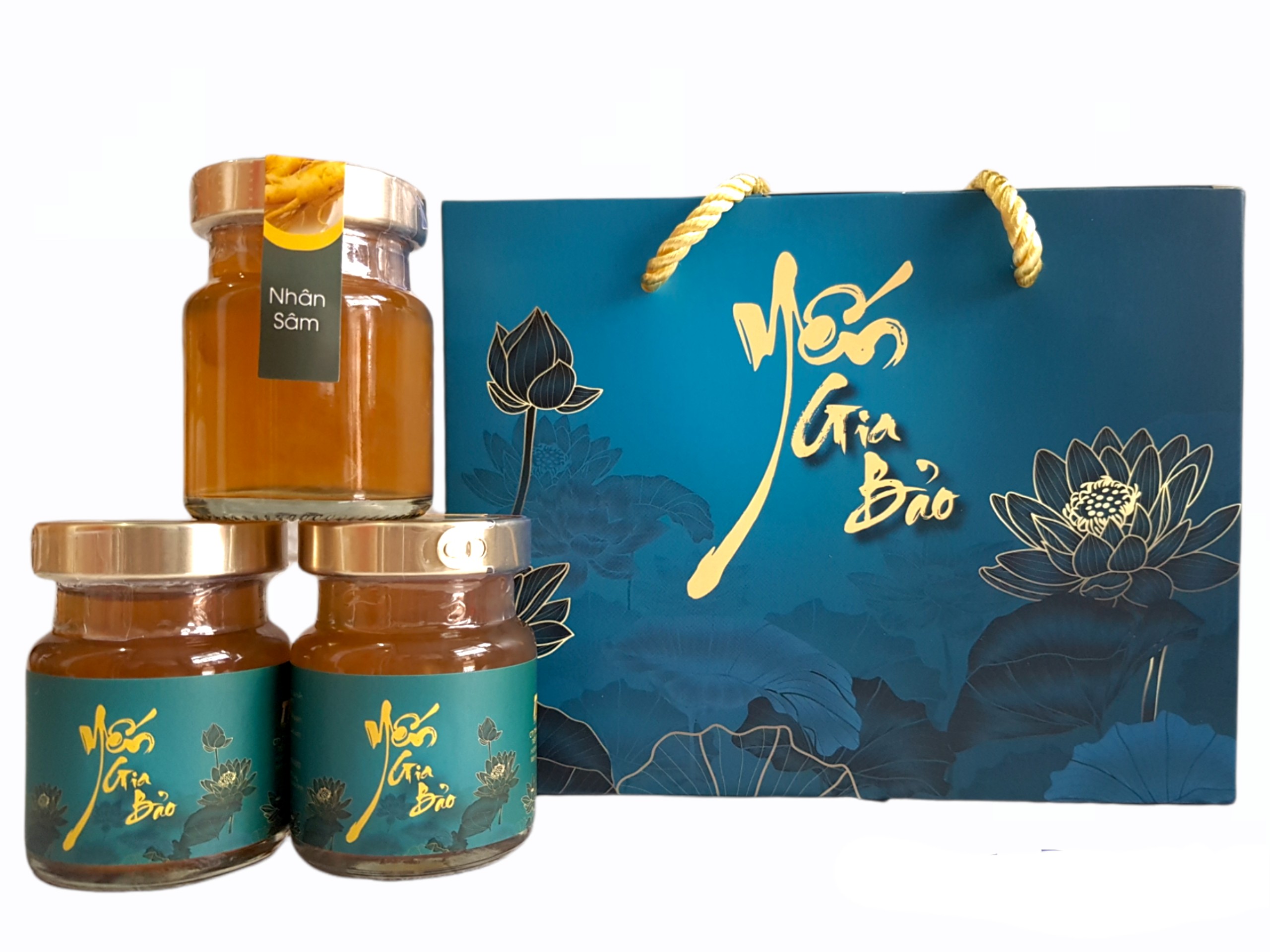 Yến gia bảo -set 12 hu - nước yến sào chưng 0.5gr nhân sâm & 30gram yến tươi cao cấp