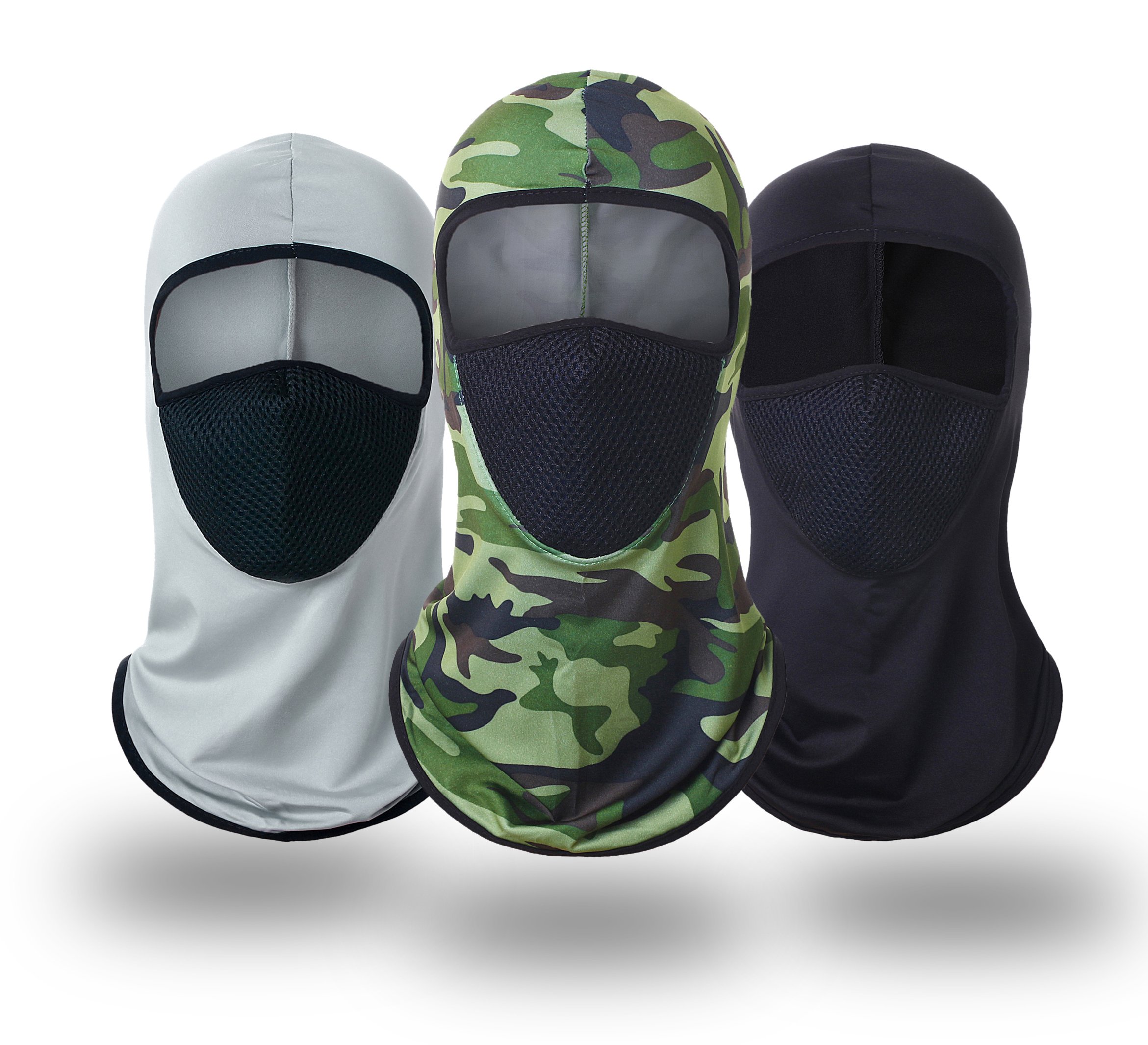 Mũ trùm đầu ninja kín cổ chống nắng chống bụi vải thun co giãn thoáng mát có lưới thở chạy xe phượt