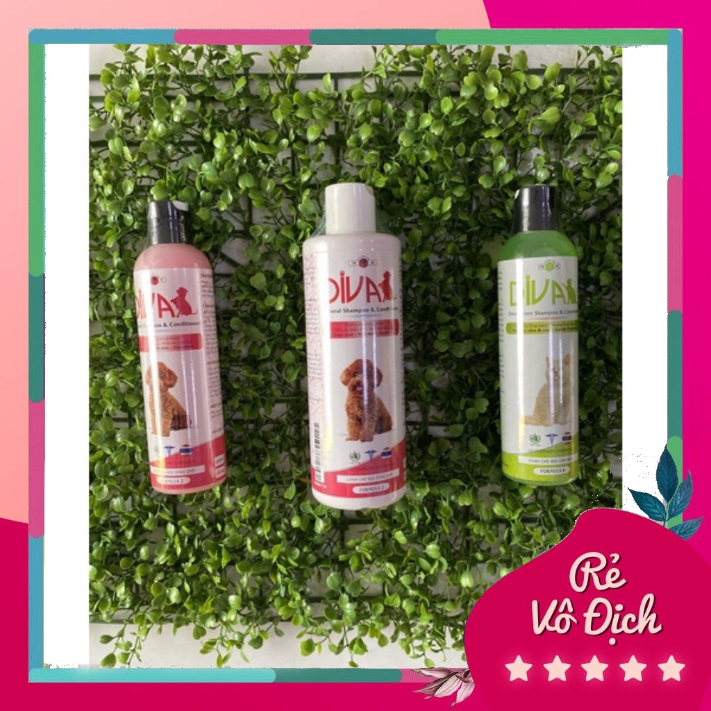Sữa tắm cao cấp chó mèo Diva siêu thơm, dưỡng ẩm, khử mùi