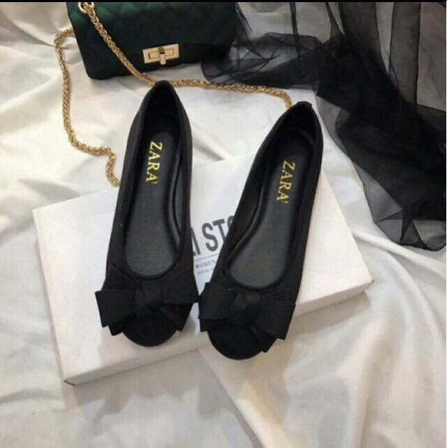 Giày búp bê nữ đính nơ xinh xắn