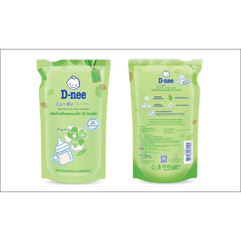 Nước rửa bình sữa dnee thái lan dạng túi 600ml