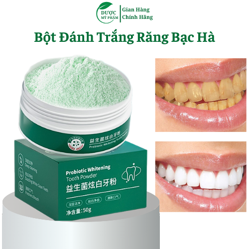 Bột Đánh Răng Giúp Làm Sạch Khử Mùi Khử Khuẩn Chăm Sóc Bảo Vệ Răng Luôn Trắng Sáng Và Chắc Khỏe (50g)