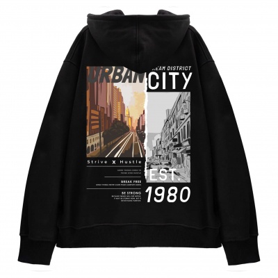 ÁO KHOÁC HOODIE NAM/NỮ LOCAL BRAND URBAN CITY UNISEX FORM RỘNG