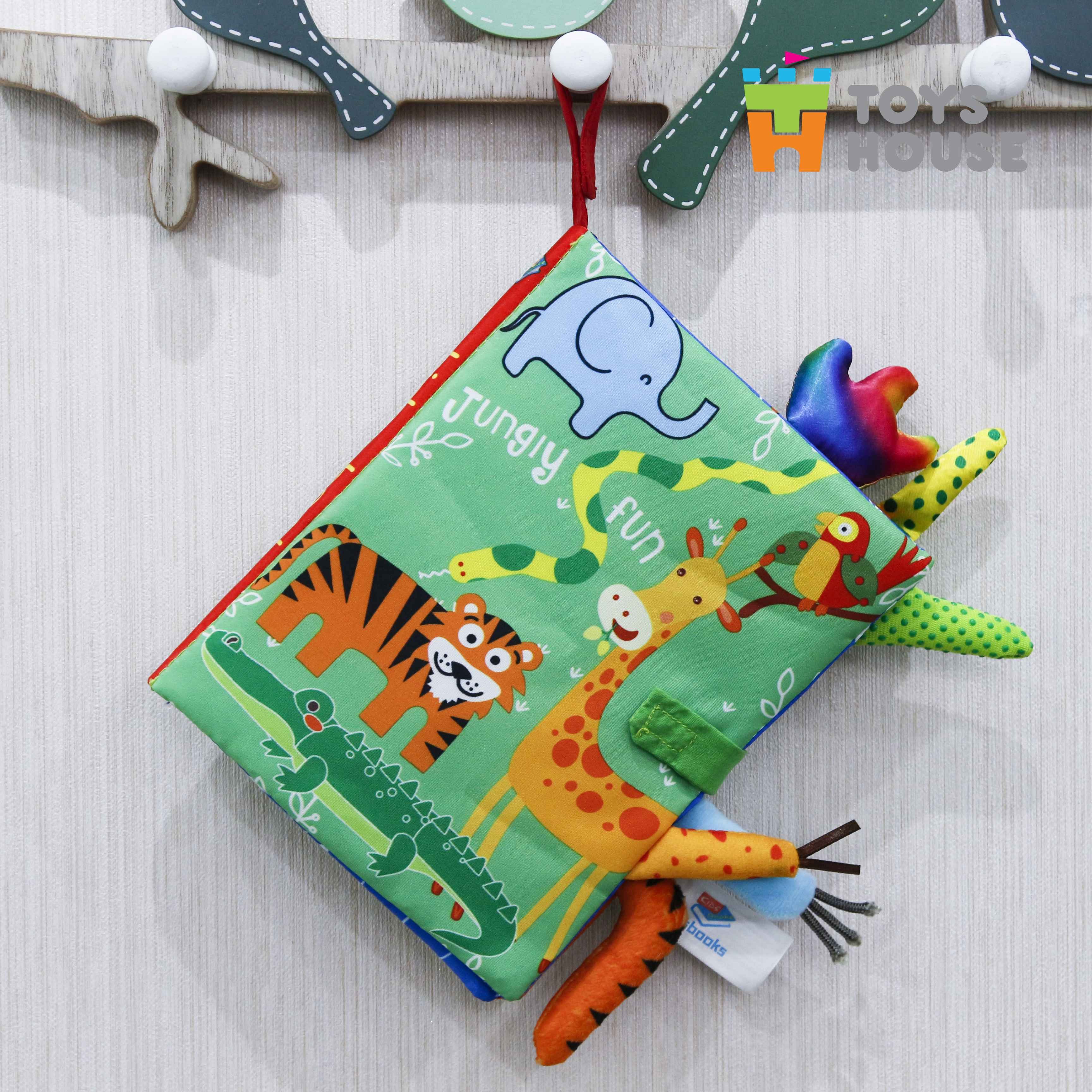 Sách vải cho bé - Đồ chơi giáo dục sớm cho trẻ sơ sinh Toyshouse với nhiều chủ đề giúp phát triển đa giác quan cho bé từ sơ sinh