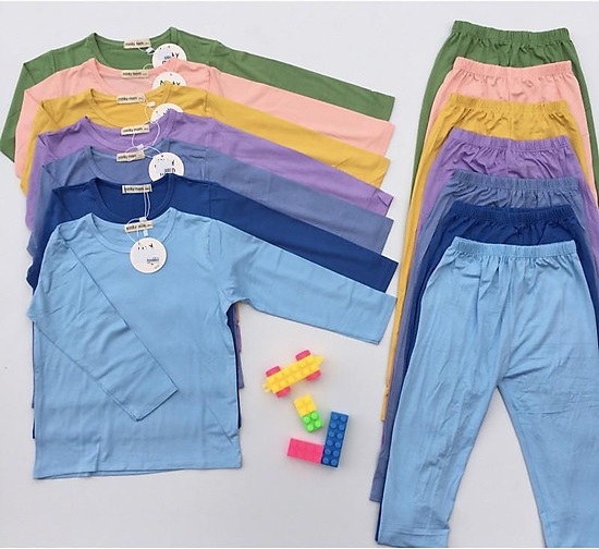 Bộ thun lạnh dài tay MINKY (ảnh chụp thật) chất liệu thun lạnh siêu mịn mát
