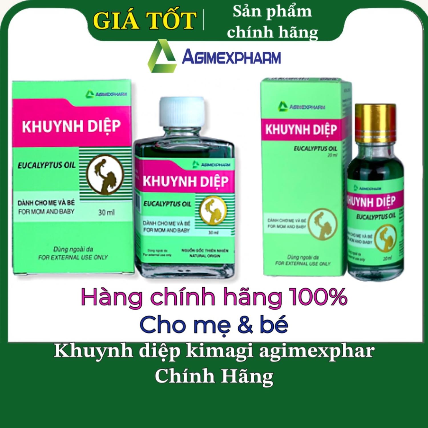 Dầu khuynh diệp kimagi chính hãng - sản phẩm cho bé và mẹ