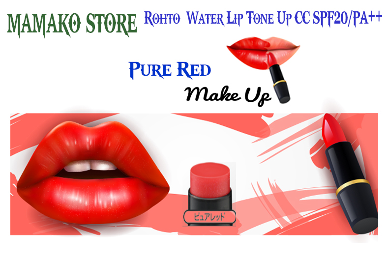 Son nước rohto mentholatum water lip tone up cc spf20/pa++