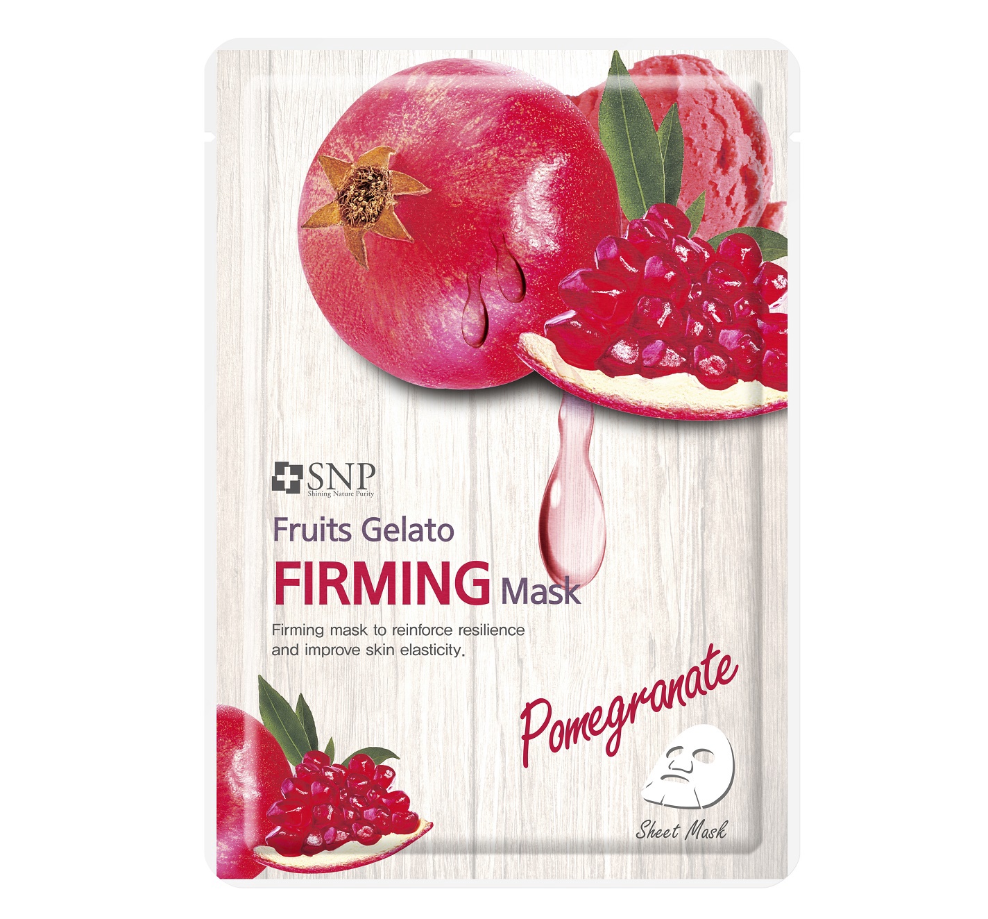 Mặt Nạ Dưỡng Săn Chắc Tinh Chất Lựu Fruits Gelato Firming Mask - Snp