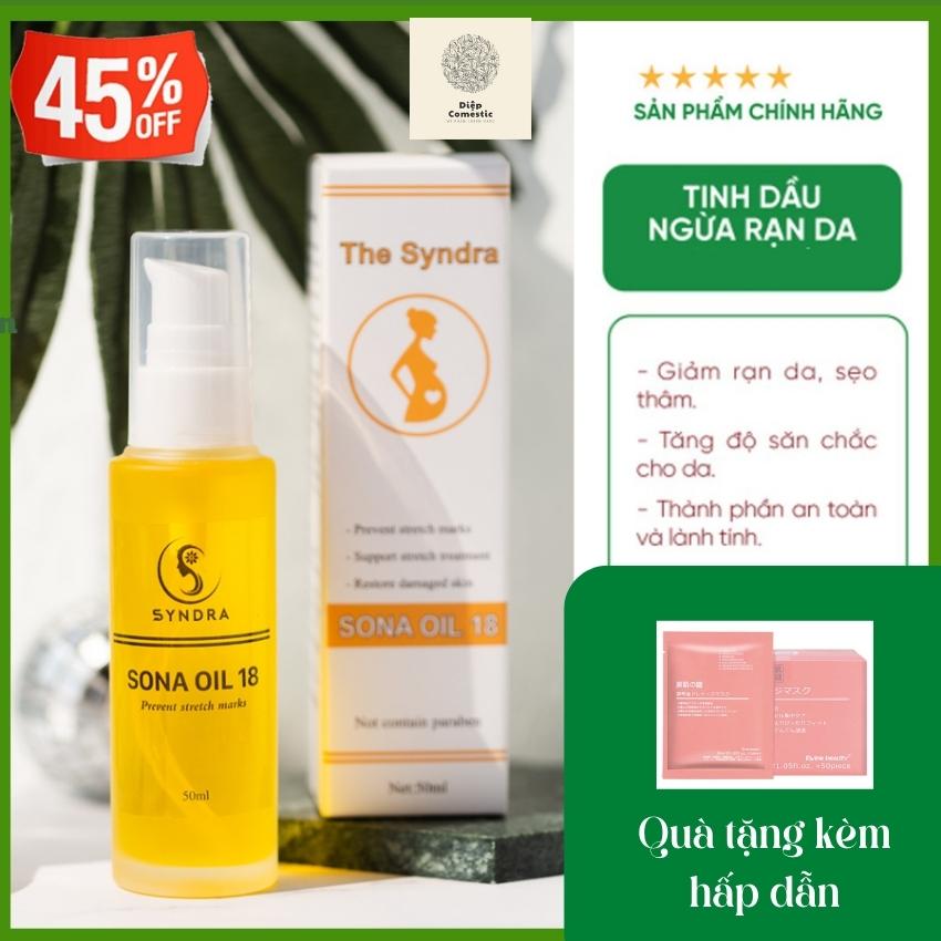 Dầu rạn da giảm rạn sau sinh Kem giảm rạn da làm mờ vết rạn sau sinh có quà tặng kèm