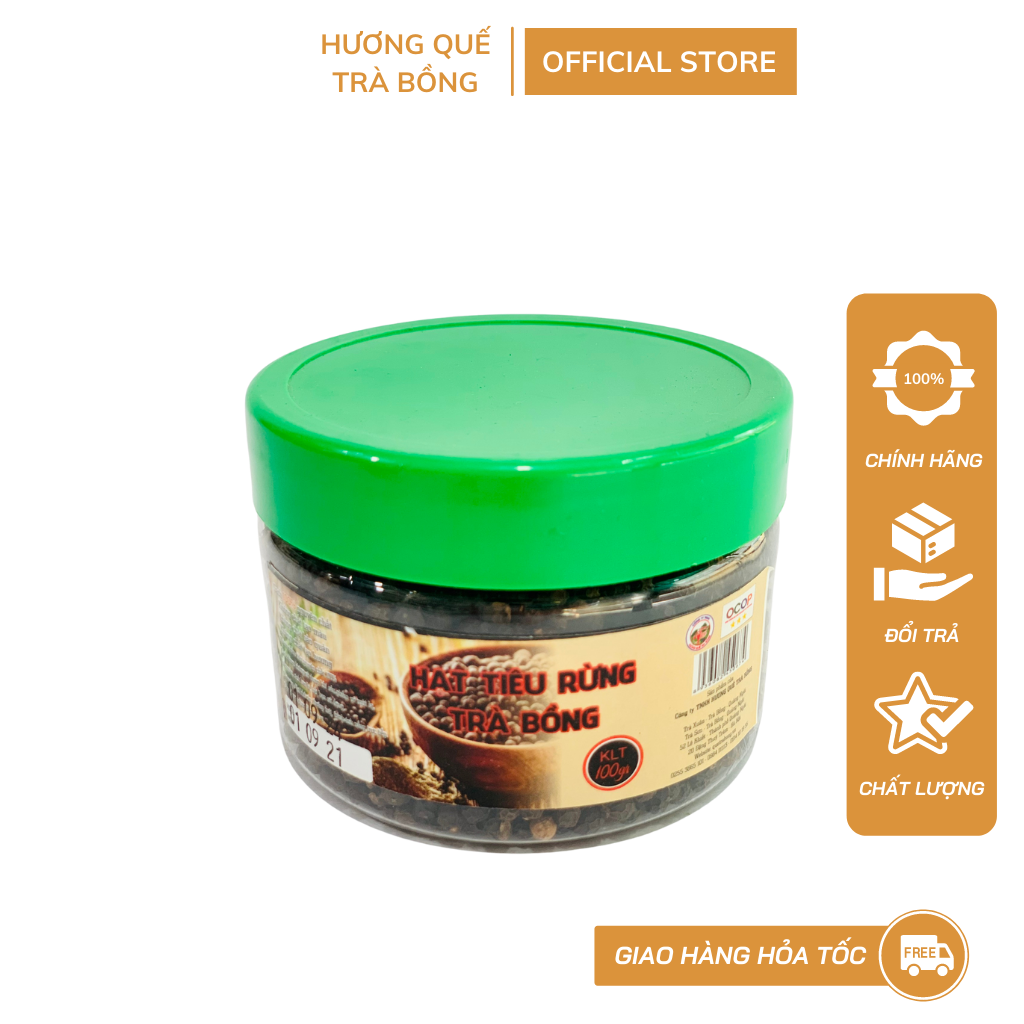 Hạt tiêu đen - tiêu vườn - tiêu rừng 100gram