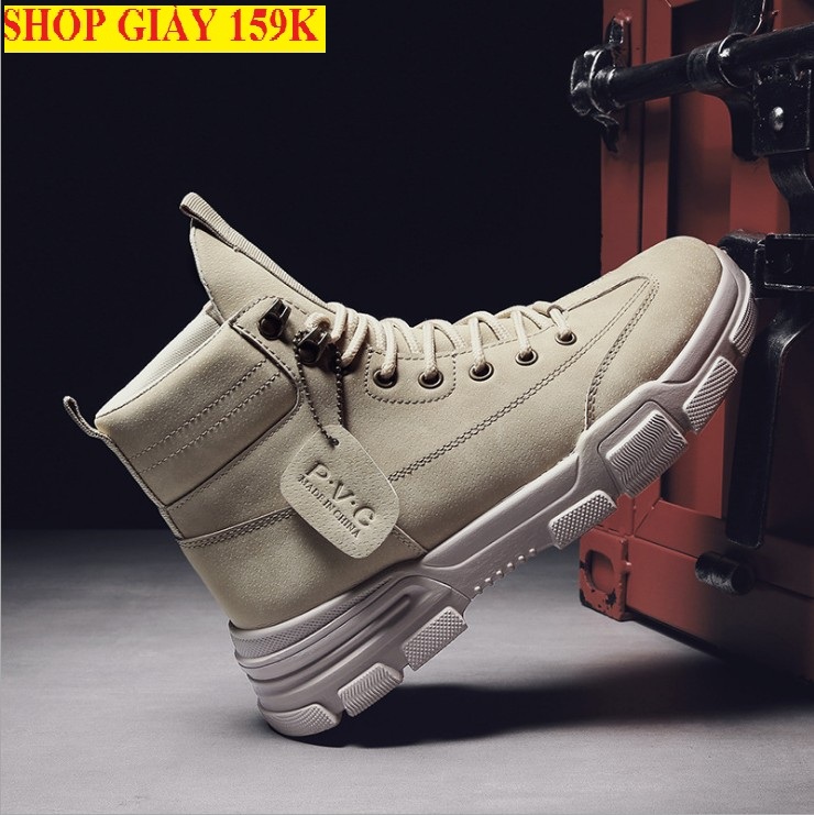 Giày Sneaker nam cổ cao - giày bốt cao cổ nam mẫu mới cực ngầu VG362 thích hợp đi chơi đám cưới đi học