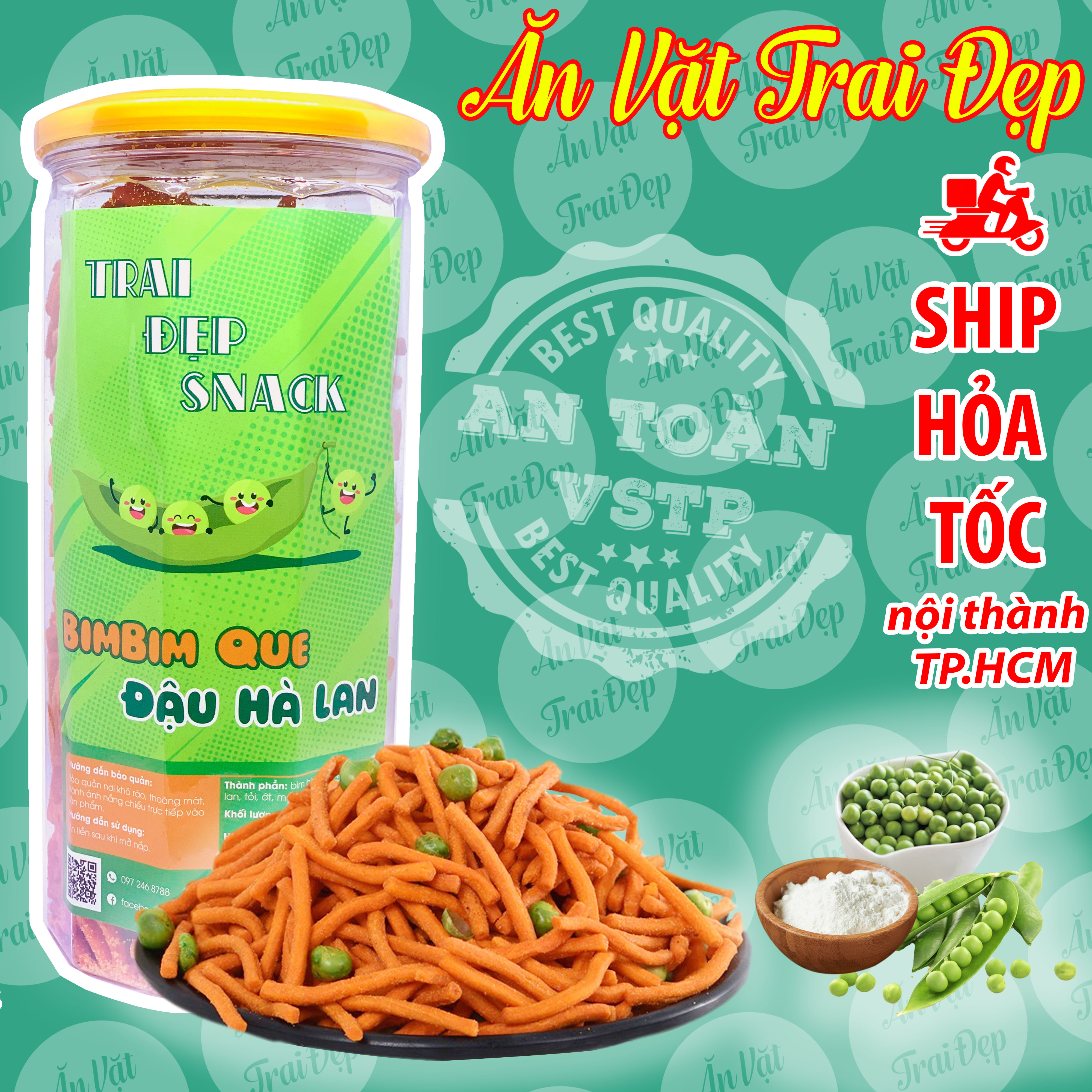 Bim Bim Que Đậu Hà Lan Trai Đẹp 300G
