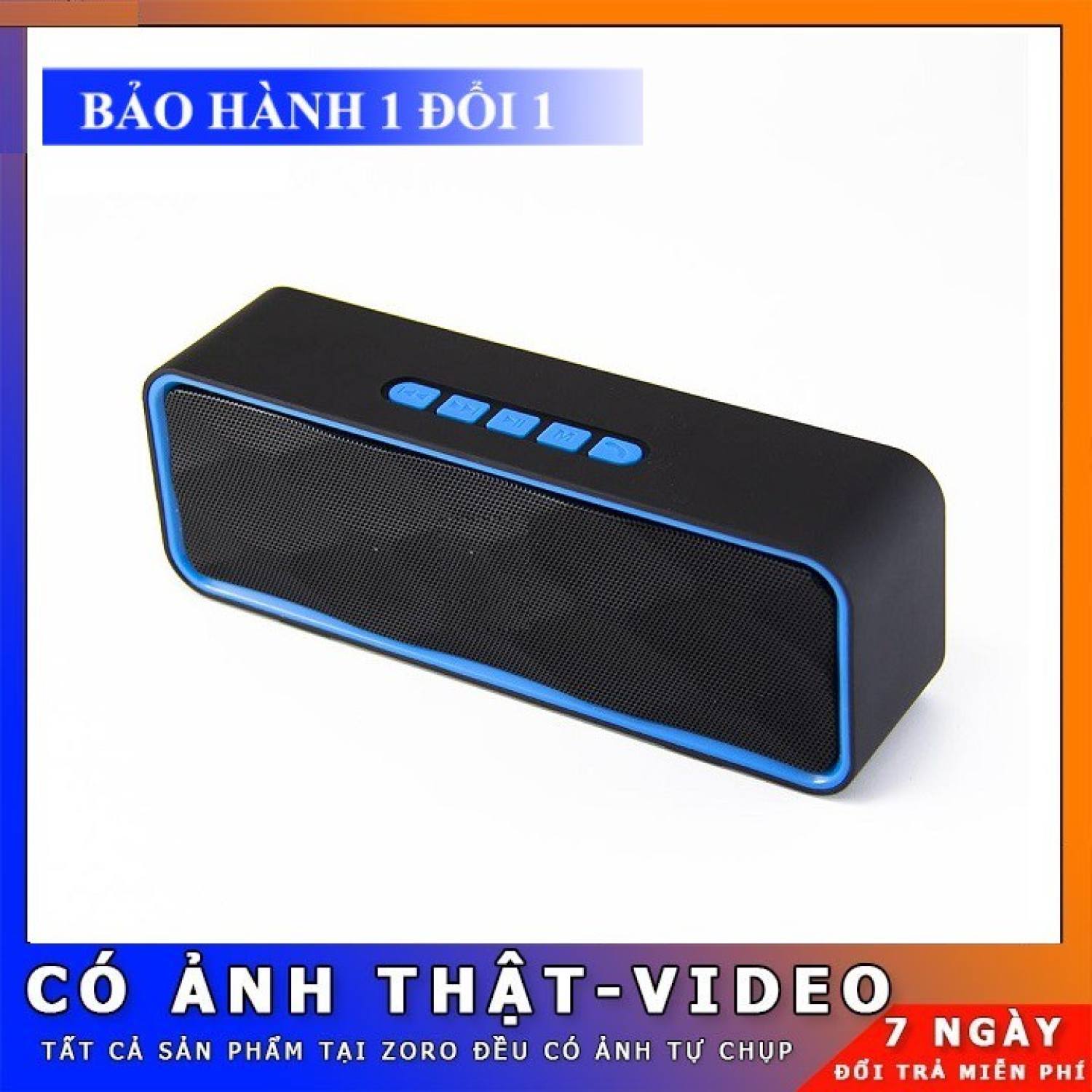 Loa nghe nhạc hay loa bluetooth sc - 211 chuẩn hay cực ấm bass mạnh màu đen - loa 211