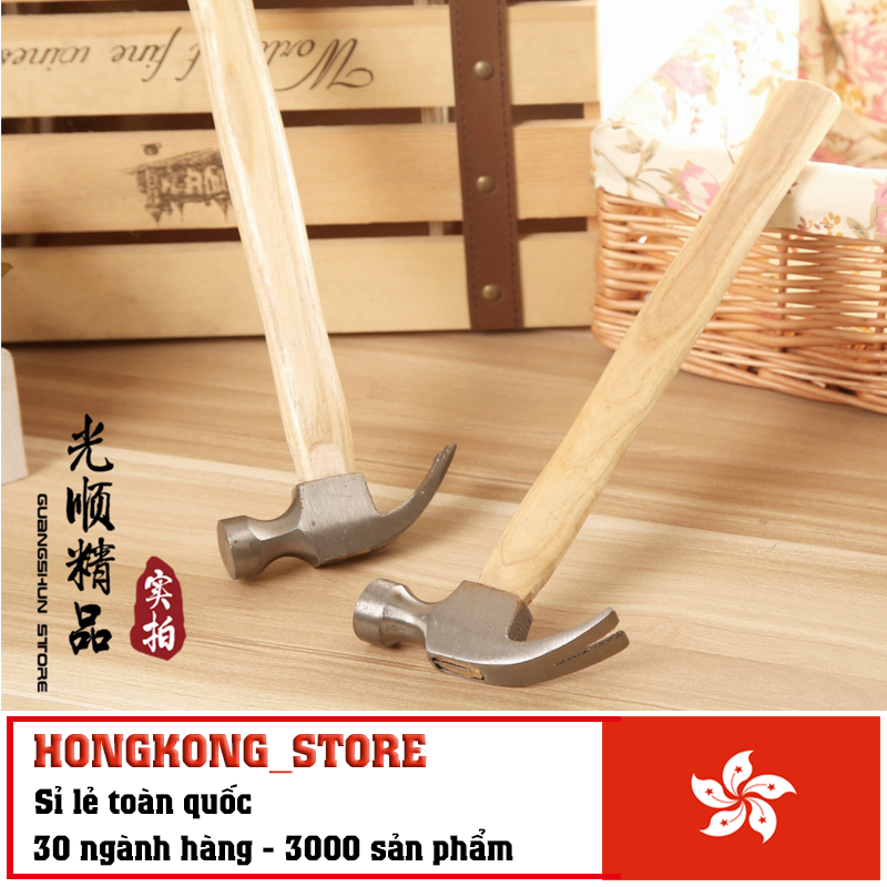 Búa đóng đinh cán gỗ cao cấp - Búa đinh chiều dài 29cm tiện dụng cho gia đình bạ