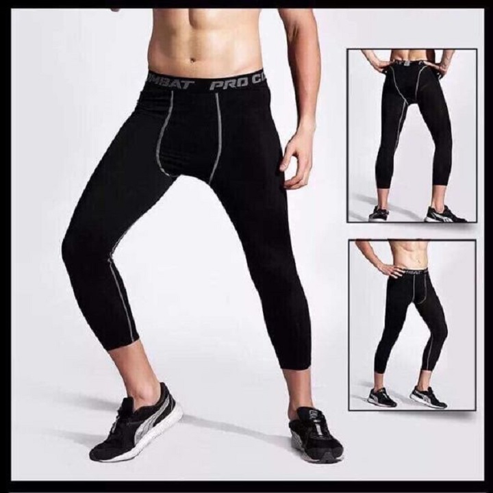 Quần Giữ Nhiệt COMBAT PRO, [ Loại 1 ] Quần LEGGING Tập Gym Nam, Chất Thun Co Giãn