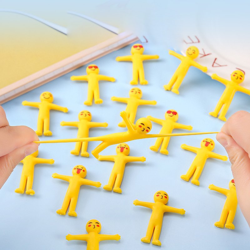 Đồ Chơi Người Dẻo Emoji Co Giãn Cực Đã – Kéo Giãn, Bóp, Ném Giảm Stress Mới Nhất 2025