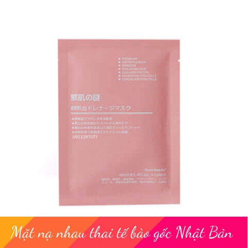 [HCM]Mặt Nạ Tế Bào Gốc Nhau Thai Cừu Dưỡng Da Rwine Beauty Stem Cell Placenta Mask