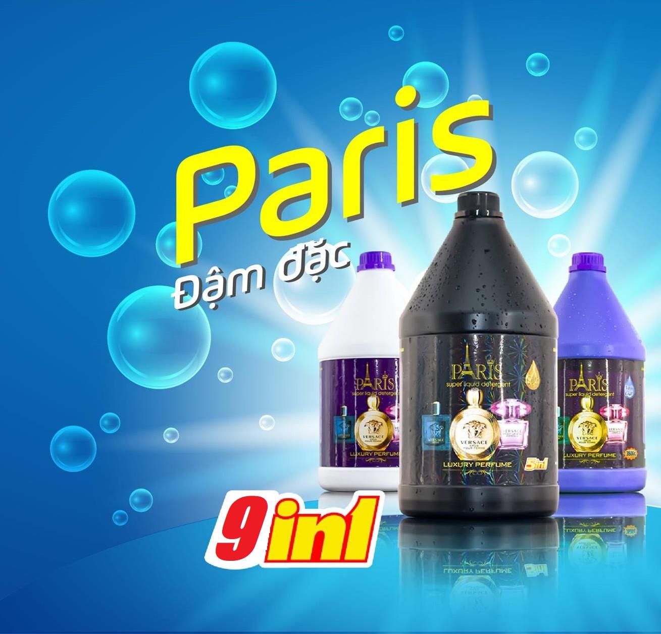 Nước Giặt Xả Paris Hương Nước Hoa Pháp-Siêu Lưu Hương-Giặt Tay Hoặc Giặt Máy