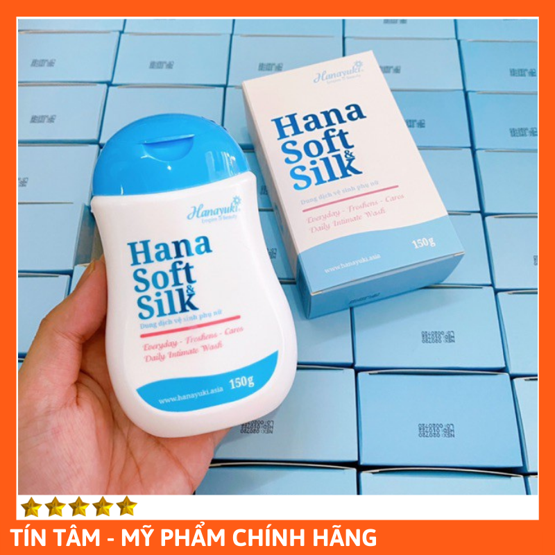 Dung Dịch Vệ Sinh Hana Soft Silk Hanayuki 150g (Xanh và Hồng)