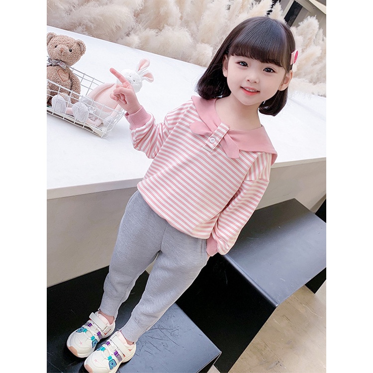 Set bộ bé gái siêu xinh chất Nỉ Da Cá cao cấp dày dặn lên from đẹp cho bé