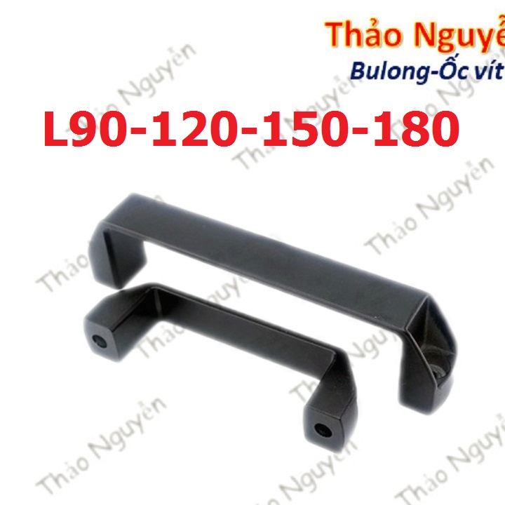 Tay nắm nhựa đen, tay cầm cửa l90 l120 l150 l180