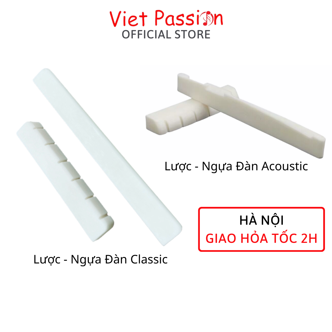 Lược và Ngựa đàn guitar acoustic, classic chất liệu nhựa và xương bò vietpassion