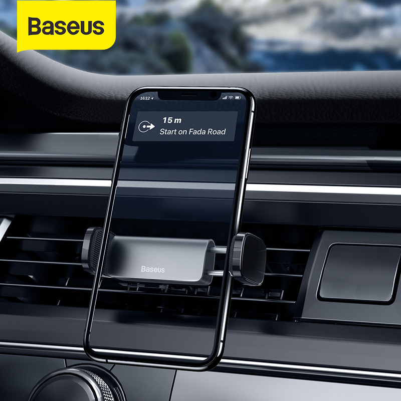 Baseus Giá Đỡ Điện Thoại Cửa Thoát Khí Trên Xe Hơi, Giá Đỡ Gắn Điện Thoại Trên Xe Hơi Kẹp Điều Chỉnh 360 Độ Dành Cho Điện Thoại iPhone Huawei
