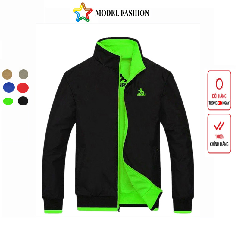 Áo Khoác dù nam cố đứng hai mặt cao cấp Gabo Fashion AKD012