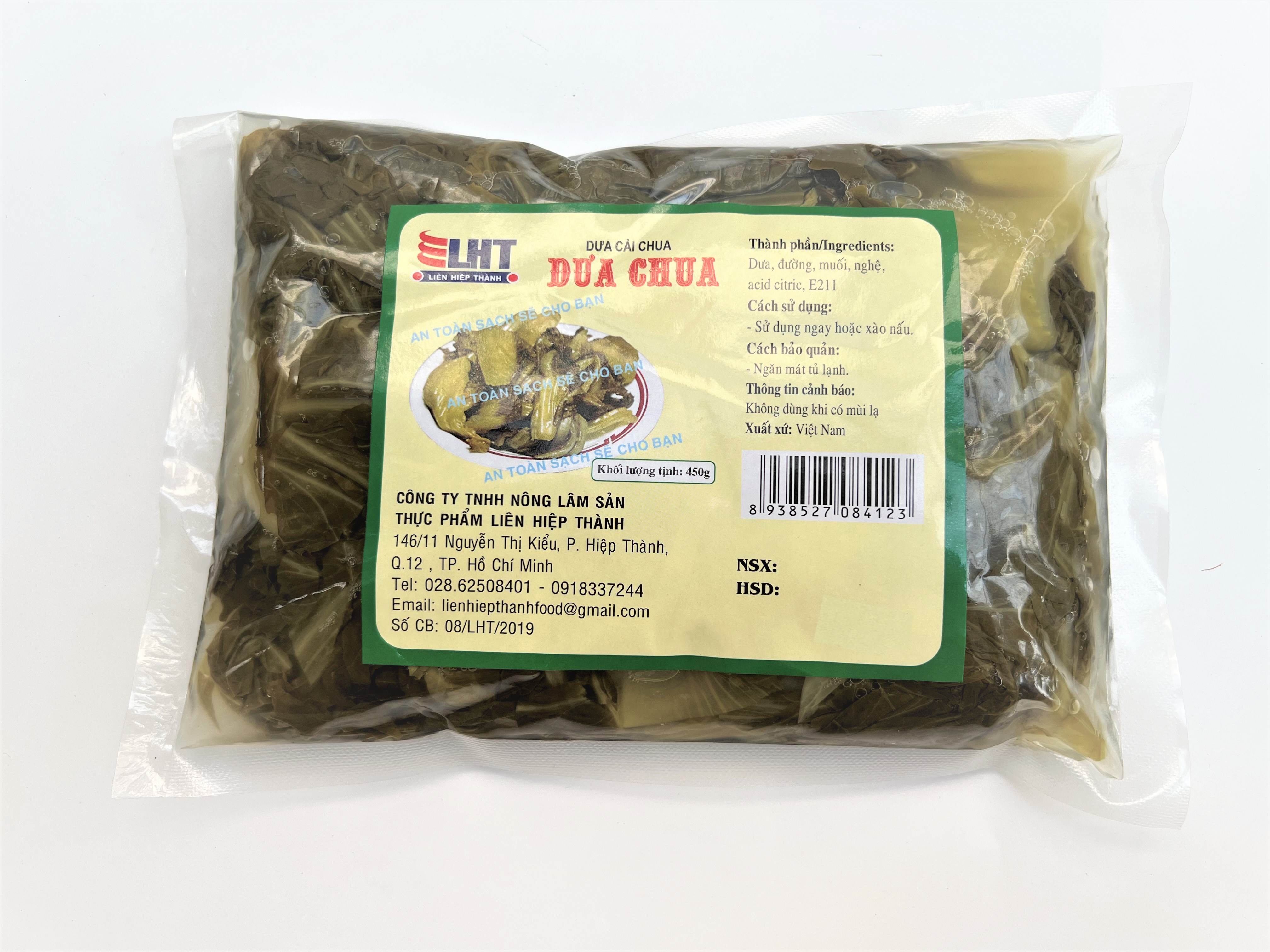 Dưa chua sạch - lht - kl tịnh 450 gram