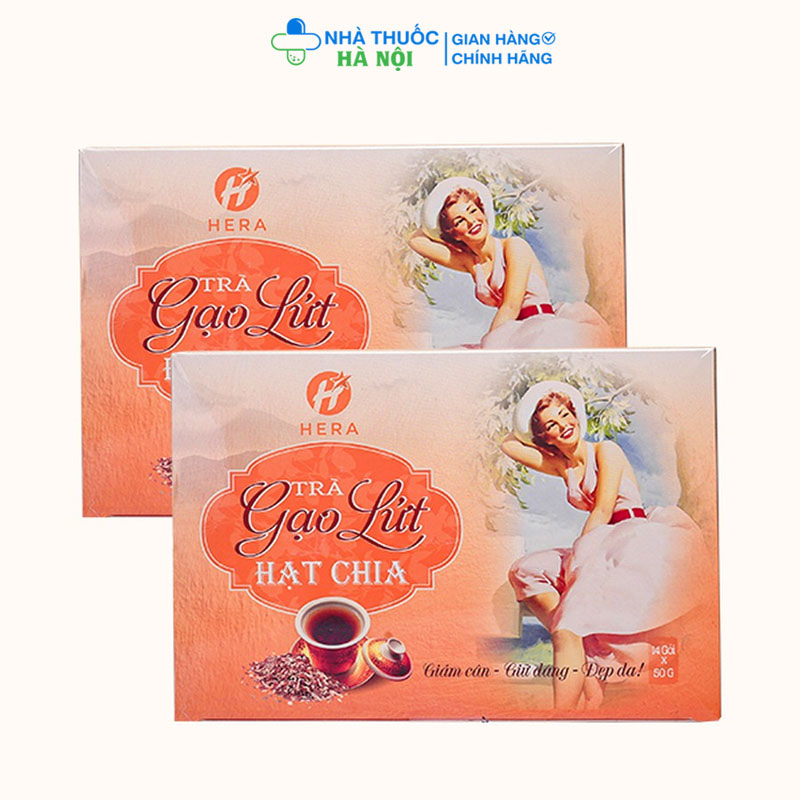 Trà Gạo Lứt Hạt Chia Giảm Cân - Giữ Dáng - Đẹp Da & hỗ trợ sức khỏe Hera